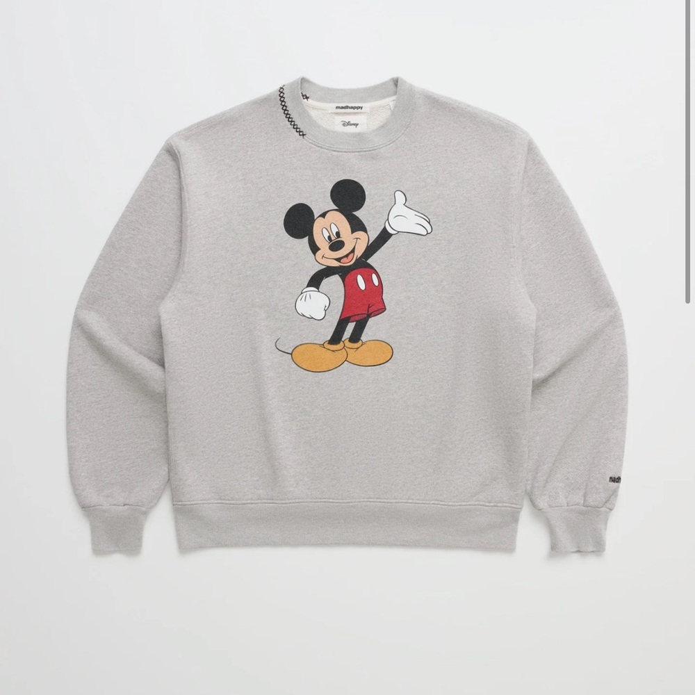 MadHappy Disney Gray Mickey Mouse Sweater
